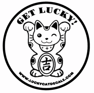 Get Lucky Maneki Neko Decal